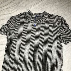 Striped black and white Zara shirt